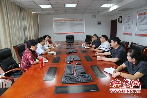 建安|信阳平桥法院一行观摩许昌建安法院“两个一站式”建设情况