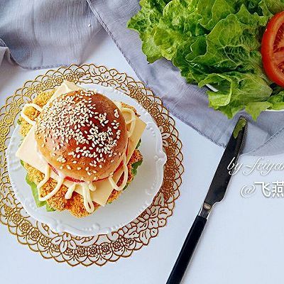  鸡蛋|新奥尔良烤鸡腿堡