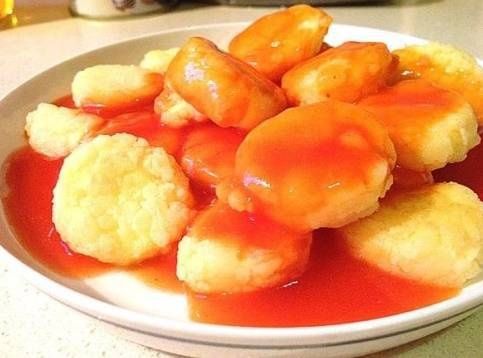 表面|酸甜鸡蛋豆腐, 要让酱汁裹在豆腐表面