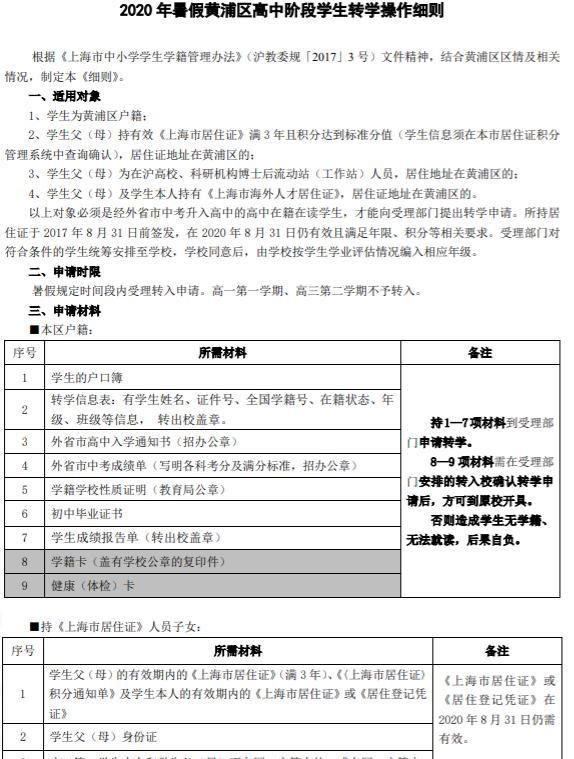 学期|家长注意!上海起始年级第一学期不予转学!多区发布暑假转学政策