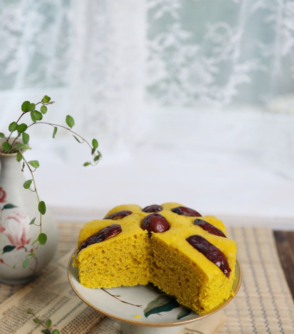  简单|自制暄软可口的大米发糕，手不沾面、简单省事，婆婆就爱这个味！