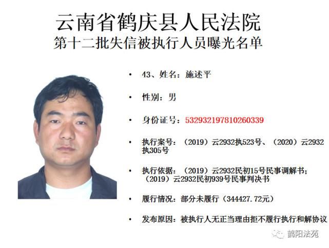 有人|又一批失信被执行人名单曝光,有人仅因为213元钱!