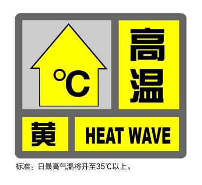 气温|上海：高温黄色预警发布啦！当前气温已达34.4度