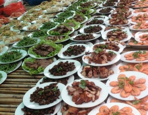 盘菜|壮观的农村大席，几百盘菜一字铺开，其中一道稀罕物不舍得多放！