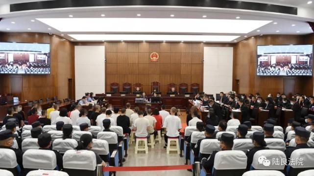 领导|陆良法院公开开庭审理贺某等41人涉嫌犯组织、领导传销活动、非法拘禁、抢劫案