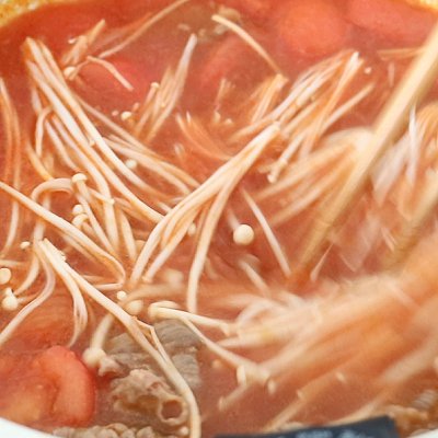  造型|番茄金针菇牛肉汤、造型饭团