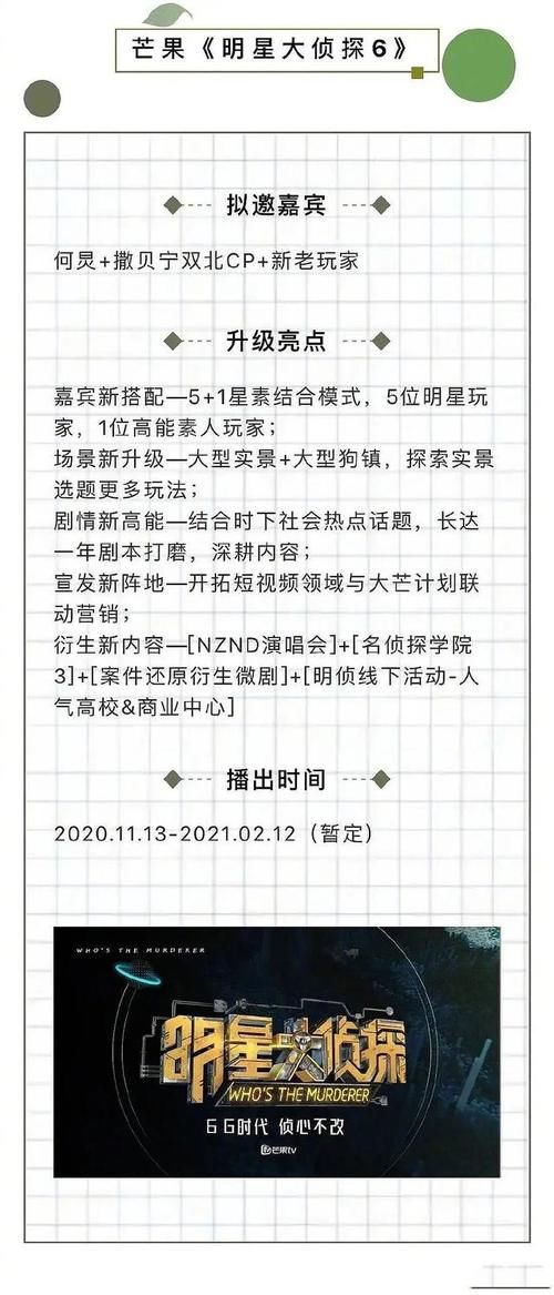  时间|《明侦6》阵容遭曝光，开播时间已确定，大张伟回归节目灵魂仍在