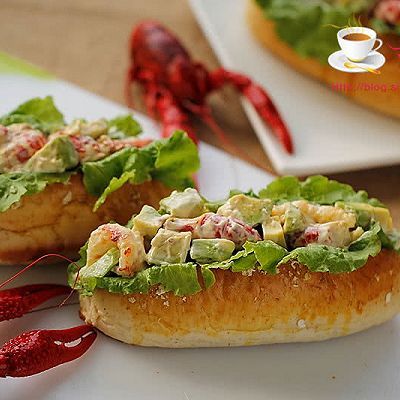 全麦|龙虾牛油果全麦面包