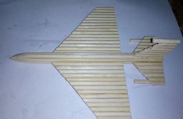 打造|教你一次性筷子，变废为宝，纯手工打造飞机模型，附制作过程