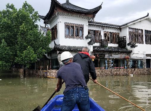 巡查|姥山岛景区加强灾区巡查，筑牢防汛＂安全堤＂