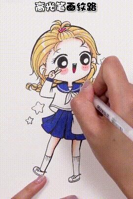  青春校园|解锁甜心少女换装趴！7个步骤画出青春校园风的Q萌女孩