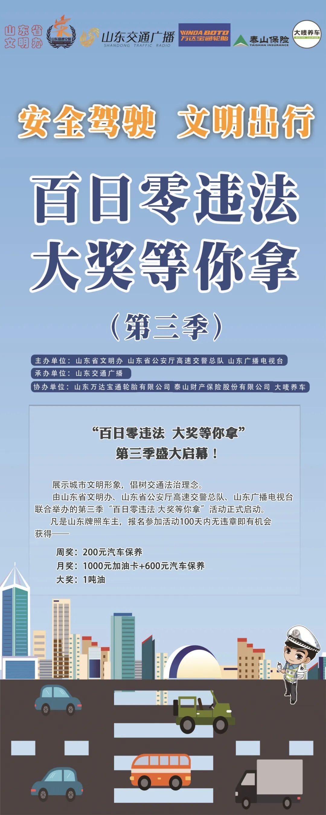 无交通违法|开奖啦 | 恭喜鲁PTD676喜提“一吨油” ！！大奖名单公布啦！