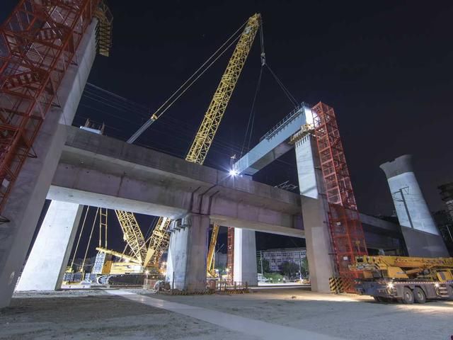 横梁|杭绍台铁路建设迎来重要节点：首片跨既有线钢横梁吊装成功