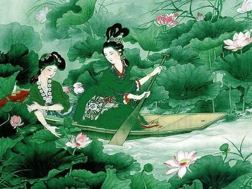 始觉|“乱入池中看不见，闻歌始觉有人来”，王昌龄的《采莲曲》