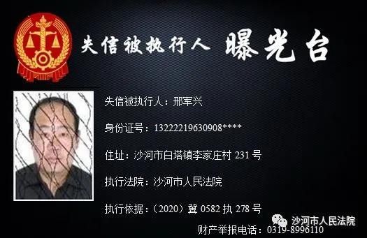市中级人民法院|河北3市实名曝光！这些人将处处受限