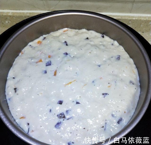发糕|南瓜紫薯发糕,松软香甜,简单营养