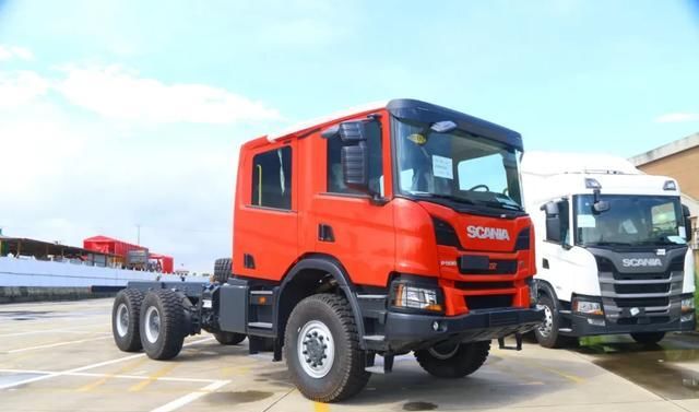  机场|500马力原厂双排 国内首辆斯堪尼亚P500 XT 6x6机场消防车底盘