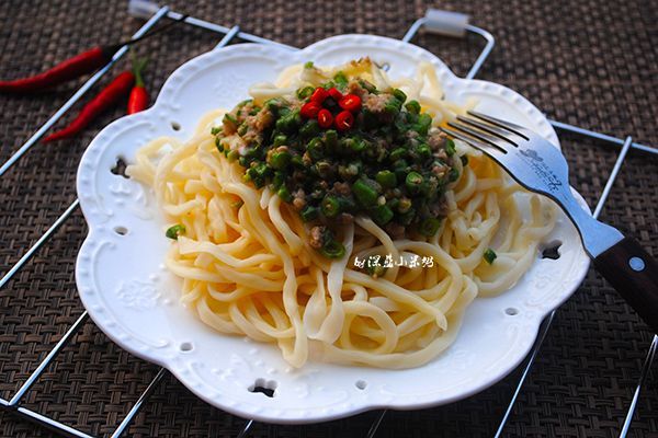  豇豆|豇豆肉酱拌面