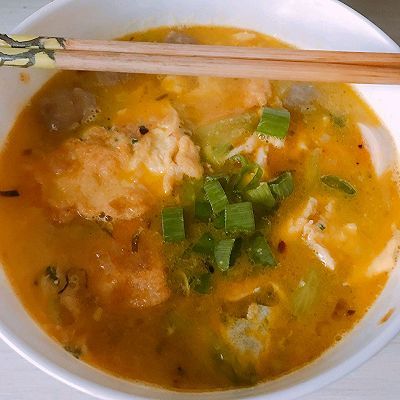 肉丸|蛋饺蔬菜肉丸汤