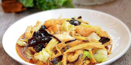  上手|老相食厨房|妈妈的味道我知道！油面筋炒素！清爽开胃易上手！