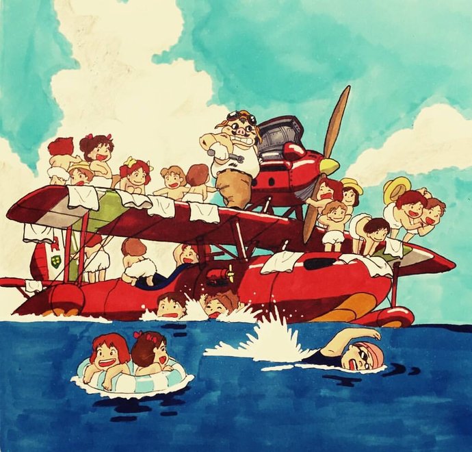  画家|日本插画家专门“抹黑”宫崎骏动画，却引来无数人点赞，画风简直...