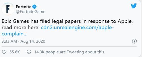  上诉|《堡垒之夜》被苹果App Store下架，Epic选择了上诉