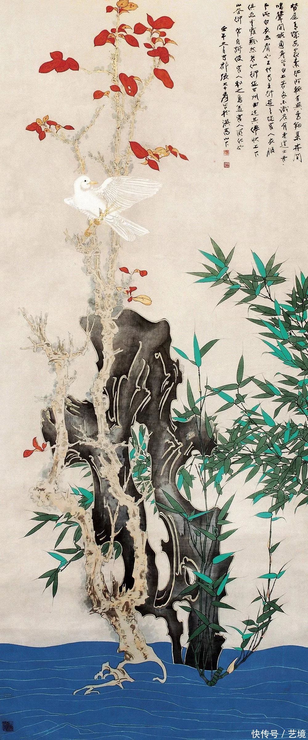 张大千花鸟画欣赏（100幅）