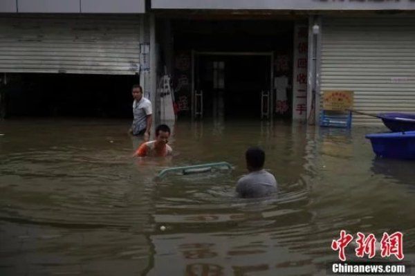 皋镇部分房屋被淹没|安徽巢湖柘皋镇被洪水围困