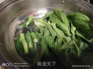  拌面|青菜虾仁鸡蛋拌面