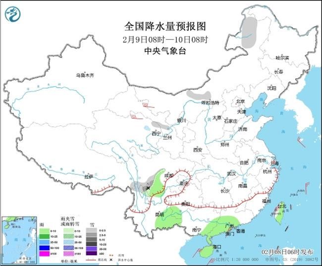 2024春运专报：新疆四川局地有较强降雪 华北黄淮等地有大雾或霾