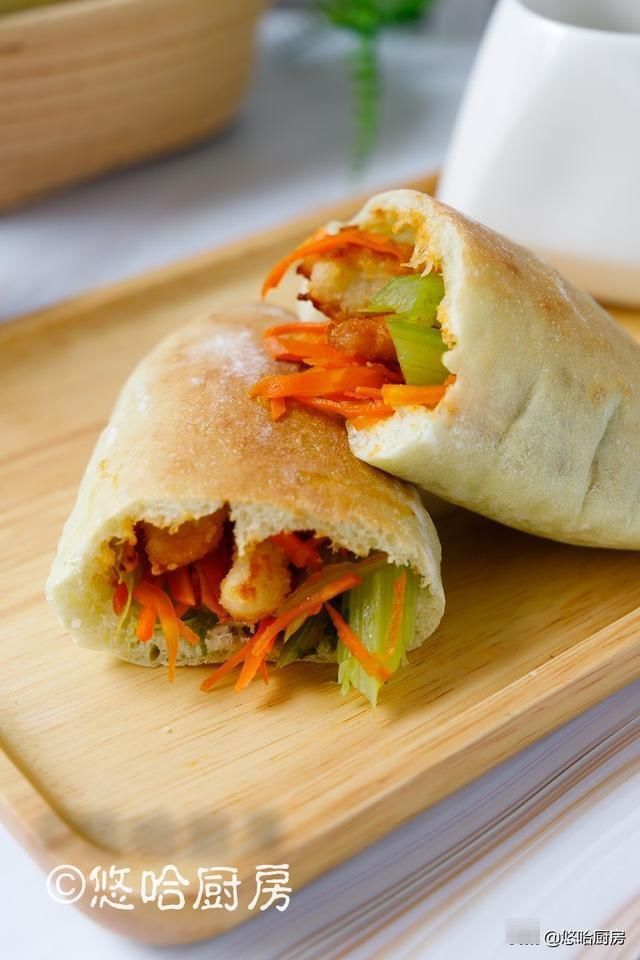 皮塔饼|别捣鼓葱油饼了,做个万能的口袋吧,啥都能装,比肉夹馍都省事