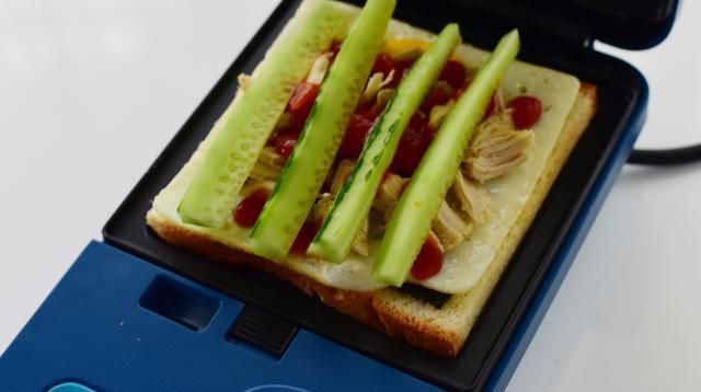 一上午|我家考生爱吃的早餐三明治有肉有蛋,营养不腻,一上午精神抖擞