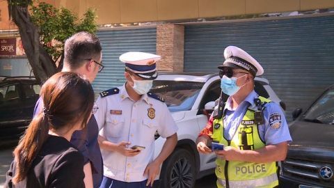 小区|肇庆高新区：占用小区消防通道 车主被罚款