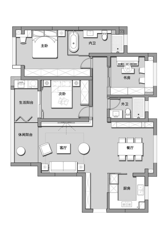 大面积|三居室一般多大面积?简约风格装修需要多少钱?