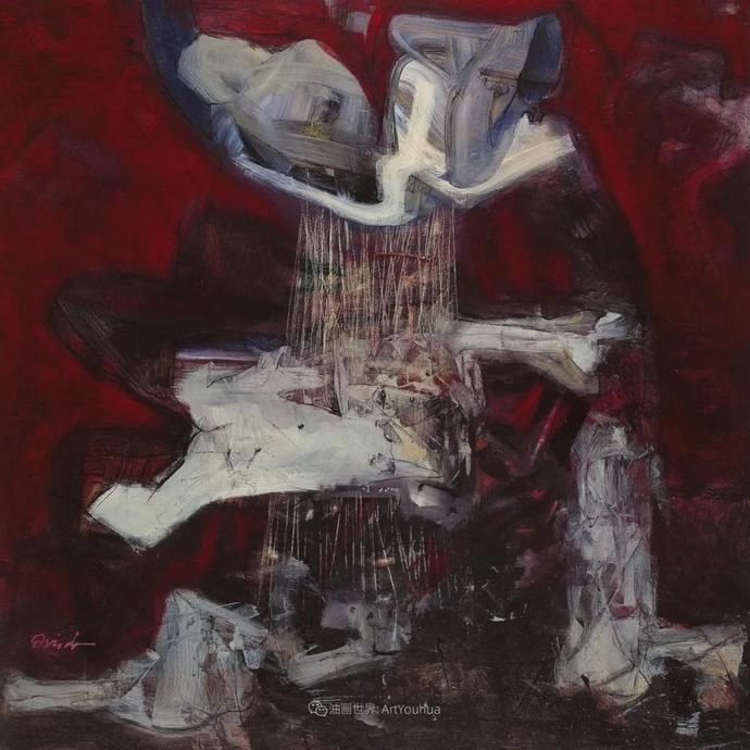  笔触|强烈的笔触和色彩，表现出韧性、肮脏及人性