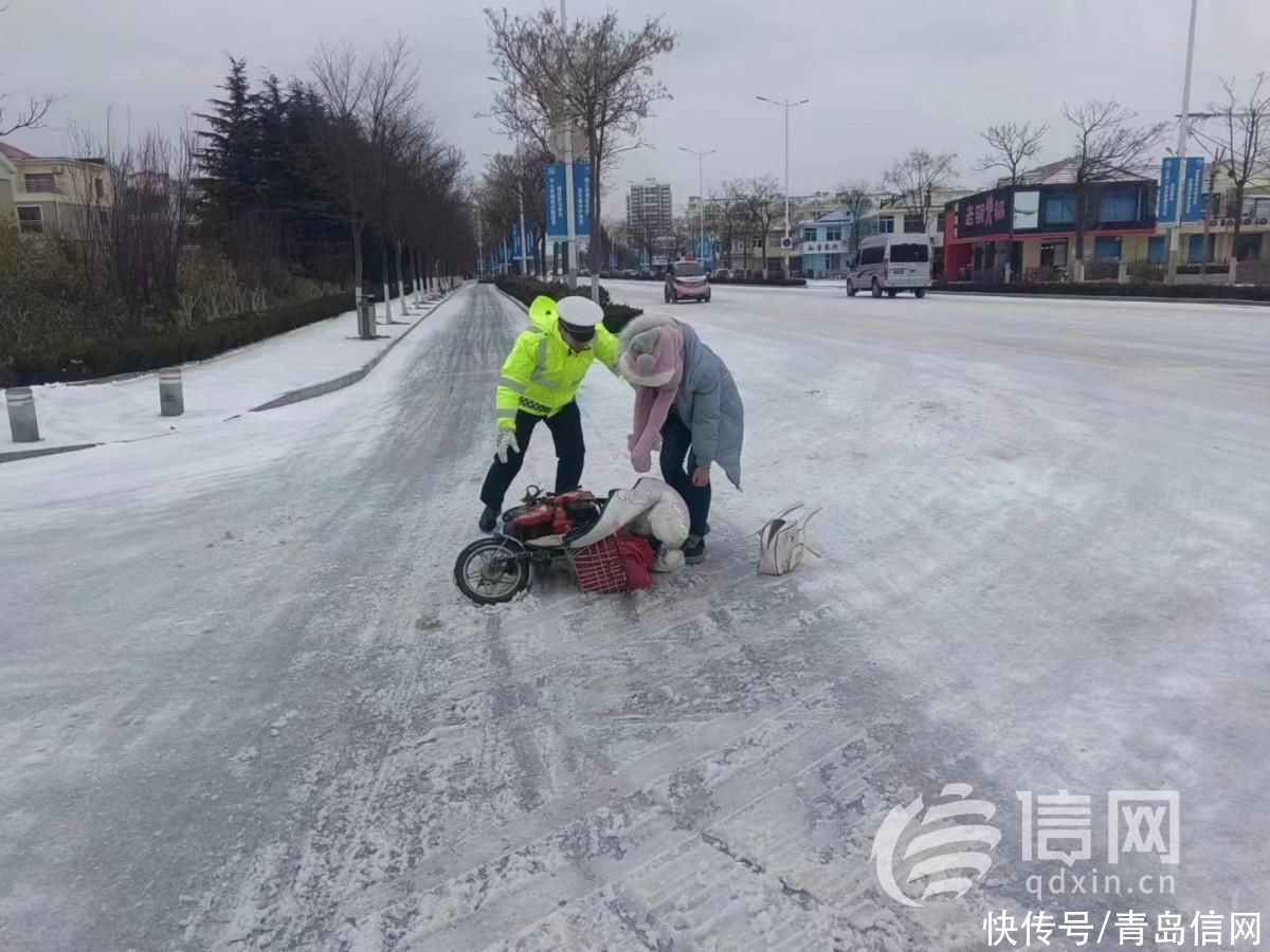 迎“雪”而战 莱西公安全力以赴战风雪护平安