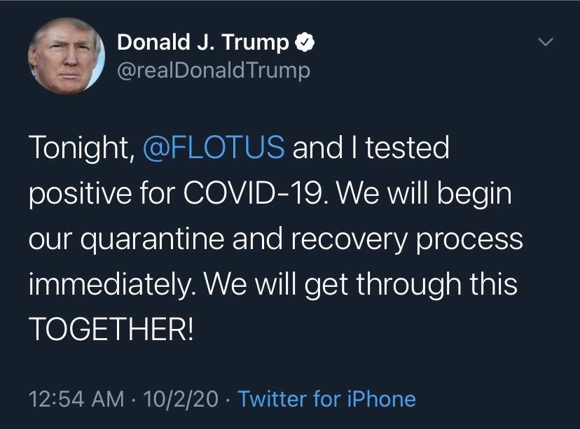 病毒检测|美国总统特朗普及夫人新冠病毒检测结果呈阳性