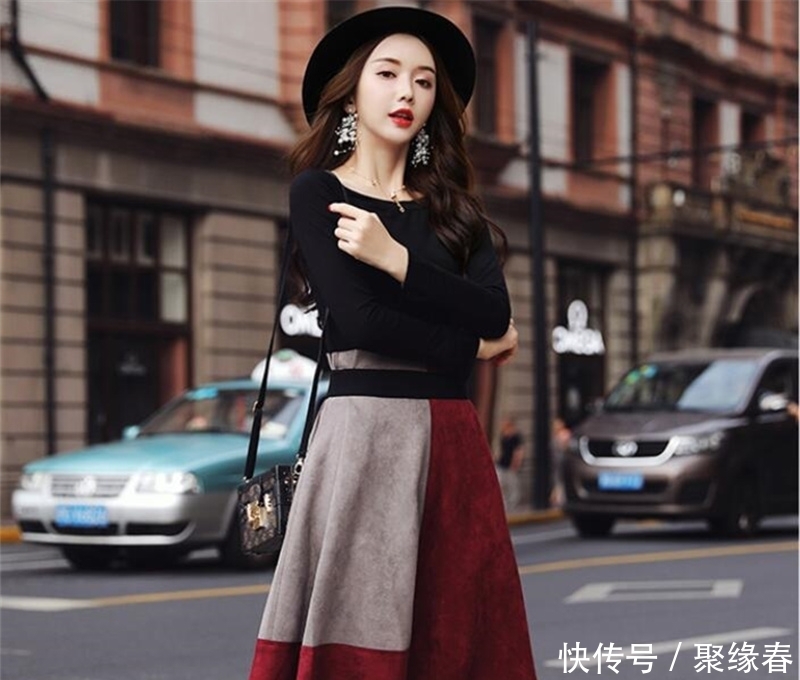 半身裙|周一就中秋了,回家别穿风衣!针织毛衣+半身裙,你不穿你不美