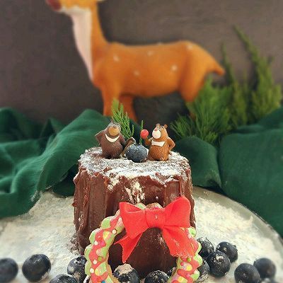  创意|圣诞森林创意蛋糕