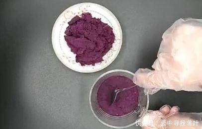 紫薯|超简单的甜品之魂—紫薯木糠杯