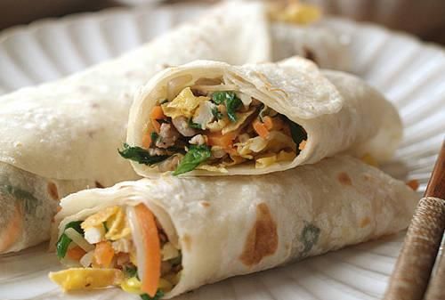 食谱|孩子营养早餐食谱 薄饼卷菜的家常做法 满嘴芬芳 无法抗拒的美味