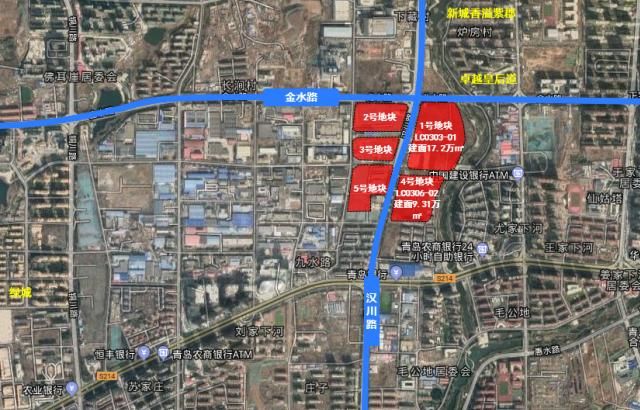 李沧|李沧金水路南片区5宗地成交 揽金25.4亿元 商住地楼板价8000元