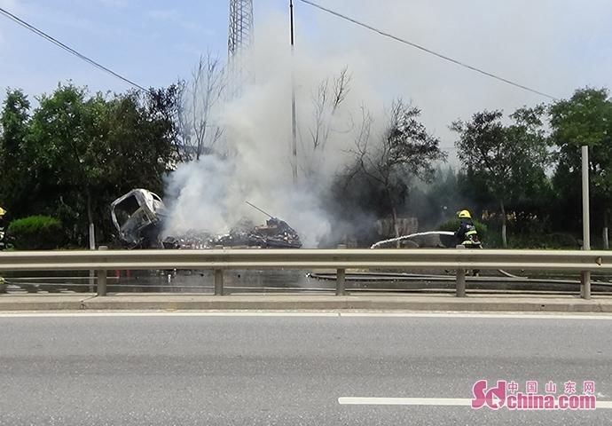  提醒|超市物流货车途中起火 消防提醒夏季高温需做好预防