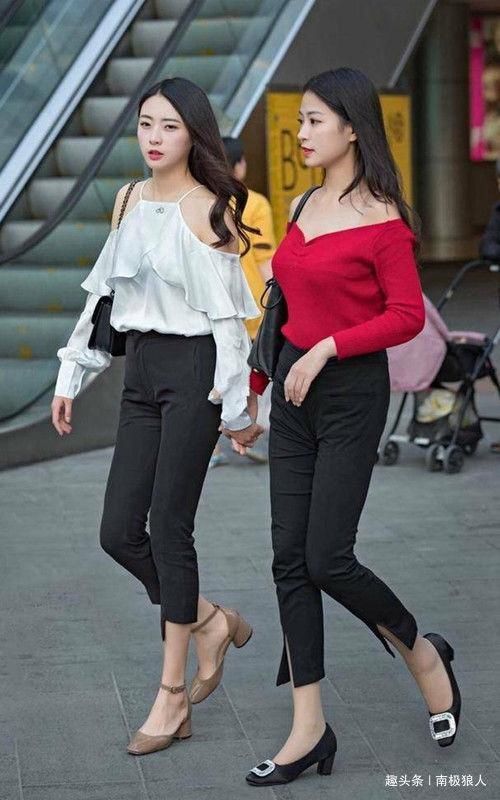  颜值|红花还需绿叶配，美女逛街闺蜜陪，哪一对才是街头的颜值担当呢？
