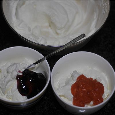 梅花|梅花双色果酱慕斯