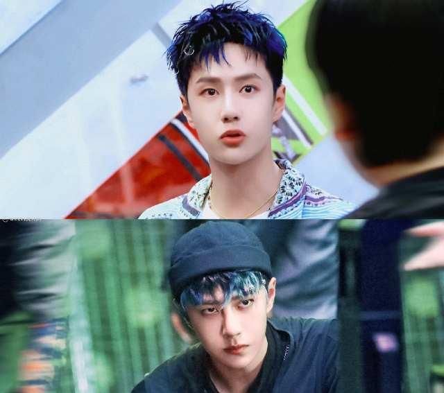  蓝绿色|王一博蓝绿色脏辫！这造型简直不要太街舞！一波王炸！