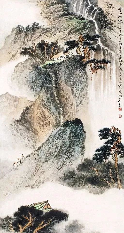 他笔下的山水画，极为罕见！