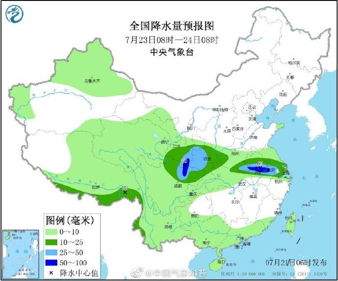 强降雨|强降雨重心北抬 高温势力日益蔓延