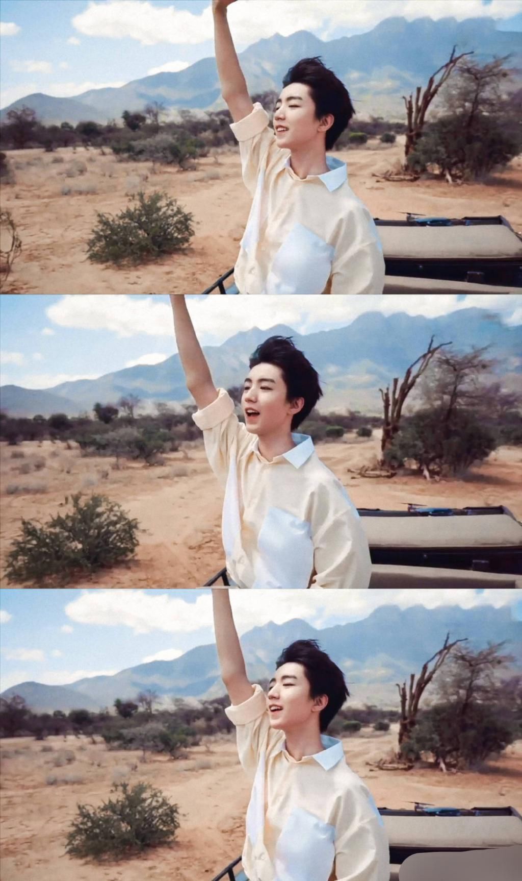  努力|努力向上的三小只TFBOYS，现如今合体黑色羽毛造型，简直太赞了！