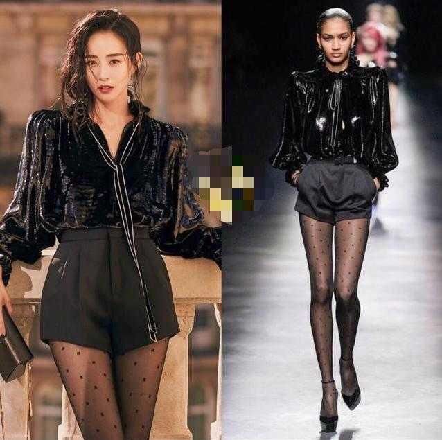  短裤|张钧甯造型“A爆”！穿黑色亮面衣配高腰短裤，“丝袜腿”太迷人